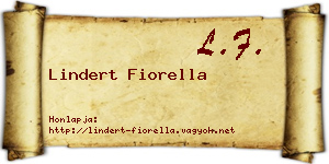 Lindert Fiorella névjegykártya