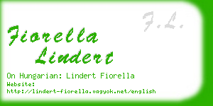 fiorella lindert business card
